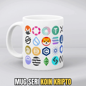 Mug Crypto Aesthetic – Desain Bitcoin & Cryptocurrency Keramik Premium 330ml Tahan Panas & Dingin