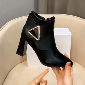 MIA Boots For Women Pointed Toe High-Heeled Fashion Short Boots