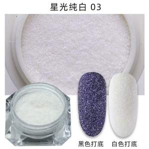 Nail Art Shiny Sparkling Laser Black Sand Powder Bright Sparkling Snowflake Woolen Sugar Powder New Model Fashionable Jewelry