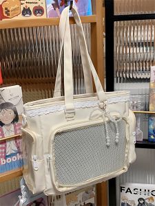 YINHEFANGKE | Transparent Ruffle Lolita Bag Large Capacity
