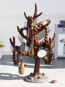 Retro Hand Bracelet Stand Home Key Display Holder Buddha Beads Necklace Props Cultural Relics Storage Shelf Watch Jewelry Showcase