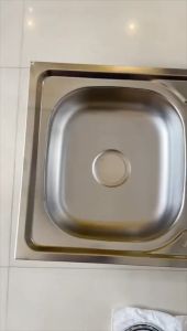 Paket Bak Cuci Piring Stainless Steel 2 Lubang Anti Karat Uk. 120 x 50 / Paket Murah Kitchen Sink