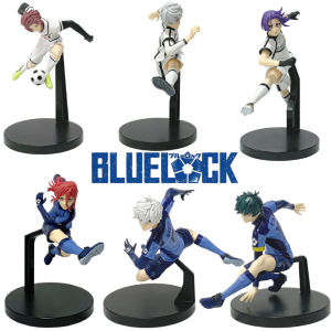 Bandai | 17cm Blue Lock Anime Figure Blue Football Uniform Nagi Seishirou Action Figure Itoshi Rin Desktop PVC Collection Model Doll Toys