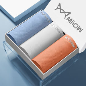 Miiow | Mens Ice Silk Briefs Breathable Thin Summer Sport Boxer Shorts Cat Man Seamless Comfortable Underwear Flat Angle Bottoms