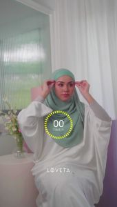 [NEW COLLECTION ] Safeeya Tudung Sarung Instant Shawl Labuh Tudung Instant Loveta by Siti Sarah Raisuddin