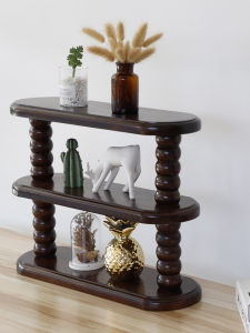 Italian Style Wooden Cup Holder Desktop Vintage Functional Storage Rack Simple Modern Simplified Chinese Style Organizer