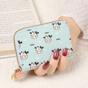 Ví nữ mini đựng thẻ bò sữa cute dễ thương giá rẻ bỏ túi nhiều ngăn đẹp thời trang Hàn Quốc cao cấp