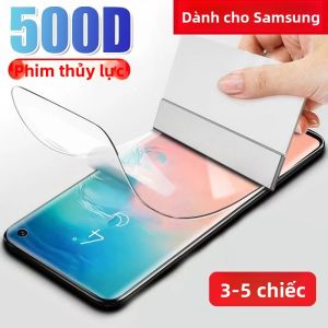 3-5 Miếng Phim Hydrogel Bảo Vệ Màn Hình Cho Samsung Galaxy A Series A10 A10S A12 A15 A20 A20S A21 A21S A25 A30 A31 A35 A41 A50 A55 A70 - Clear HD Chống Trầy Xước