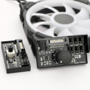 RGEEK 4Pin Bộ Điều Khiển Tốc Độ Quạt SATA Power Cho Máy Chủ NAS 4 Chiều 6 Chiều Quạt DC Thống Đốc HUB Công Cụ Làm Mát Cho Linh Kiện PC