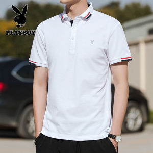PLAYBOY T-shirt Mens Summer New Mens Sports Polo Shirt Mens Short Sleeve T-shirt Casual Polo Top Business casual Polo shirt