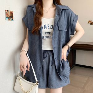 AIYITI | Large Size Tencel Denim Set