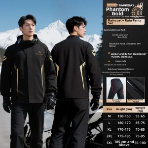 ZHENGYU | Rain and Breathable Motorcycle Raincoat and Trousers Set for Male Riders