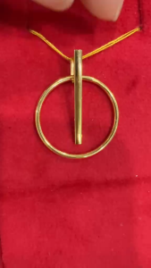 Poh Heng Jewellery 22K Freestyle Hola Bar Pendant in Yellow Gold [Price By Weight]
