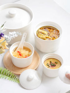 ชามน้ำซุปเซรามิกสีขาวบริสุทธิ์ ชามน้ำซุปปลากระดูกไหปลาร้า ชามน้ำซุปอีฟอร์ม ชามน้ำซุปหวาน ชามน้ำซุปโรงแรม ชามน้ำซุปอีฟอร์ม