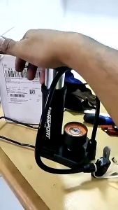 PUSAT TaffSPORT Pompa Angin Sepeda dan motor Ban injak Manual Bike Tire Pump 160 PSI FP1845D