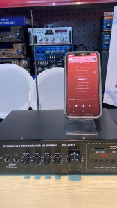 เครื่องขยายเสียง แอมป์ขยายเสียง เครื่องขยายเสียงบ้าน เครื่องขยายเสียง สเตอริโอHIFI 5.0ไร้สายบลูทูธ รองรับ USB SD