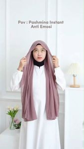 Azmeela Vania Pashmina Instant Sat Set Anti Kusut Bahan Jersey Premium