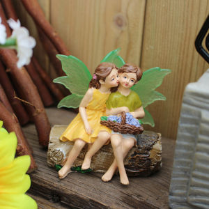 1pcs กระซิบคนรักดอกไม้ Fairyของขวัญวันวาเลนไทน์ของขวัญครอบครัว ฤดูใบไม้ผลิสวนบอนไซตกแต่งดอกไม้ Fairy เครื่องประดับ