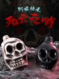 Aztec Novelty Death Whistle Devil Skeleton Head Prank Stress Relief Toy Ethnic Wind Instrument Ceramic Flute for Students