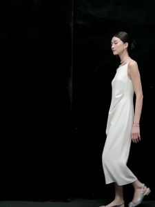 Off-shoulder White Strap Wedding Guest Dress