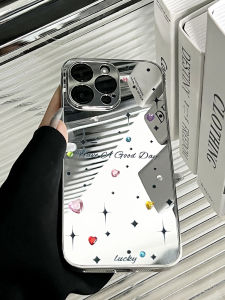 DAIMANG | Makeup mirror suitable for Apple 14 mobile phone case new 17e sense 13pro internet celebrity 12 mirror iPhone 14promax girls all-inclusive lens 18pm glass 11