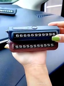 1PCS Glass Breaker + Temporary Car Phone Display Parking Card Car Temporary Parking Card Phone Number Hidden