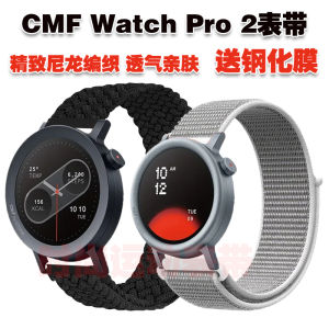 Comlyo Nylon Canvas Wristband for CMF Watch Pro 2 Breathable Comfortable Pin Buckle Straight Interface Moderate Thickness