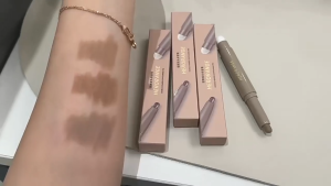 Herorange Double-ended Contouring Shadow Pen w/ Brush Natural 3D Nose Sculpture Makeup Contour Stick