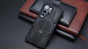 Magnetic Military Armor Case for Magsafe Samsung Galaxy S26 Ultra S25 Fe S24 Plus A56 A16 A57 5g S26+ Mac Safe Metal Stand Cover