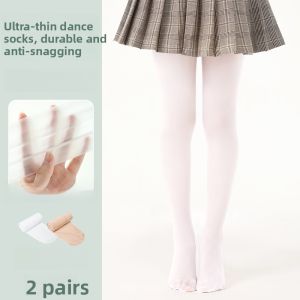 MiiOW | Cat Girl Dance Socks Ultra Thin Summer Ballet Stockings Childrens Leggings Practice Special White Nylon Tights Girls Socks