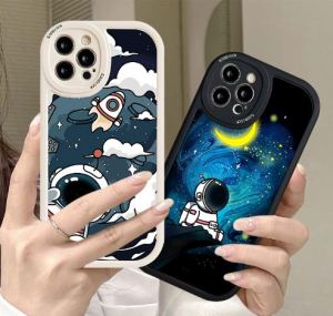 Case Xiaomi Redmi 9A 10A Note 8 Casing Astronot Nasa Bulan With pelindung kamera