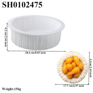1/6/15 Cells Cylindrical Coil Texture Design Mousse Cake Mold DIY Pudding Dessert Chocolate Mold French Dessert Baking Mold