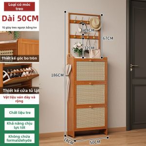 ZHUOHE | Tủ Giày Đóng Mở Gập Cho Cửa Ra Vào