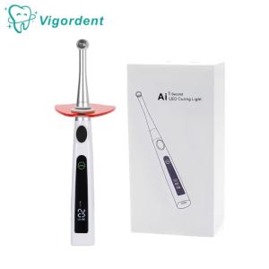 Dental LED Curing Light Lamp Cordless Metal Head 1 Second Curing 4 Modes 800-2400mw/cm² Resin Led Light Cure Machine