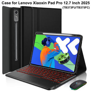 Case for Lenovo Xiaoxin Pad Pro 12.7 Inch 2025 Magnetic Bluetooth Keyboard Cover for Lenovo Idea Tab Pro 12.7 (TB373FU/TB375FC)