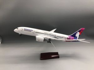 B787 Hawaiian Airlines Model Airplane Children Toys 43cm Boys Toys Collectible Miniatures Realistic Static Model Aircraft
