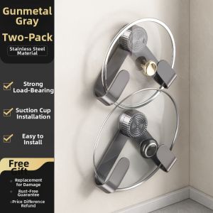 youqin | Suction Wall Mount Stainless Steel Kitchen Rack
