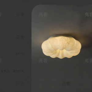 LSHE | Genuine Silk Ceiling Light French Cream Style