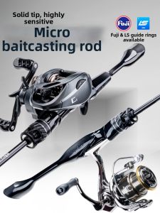 fishingfans | Micro Fishing Ultralight Soft UL Spinning Rod Set