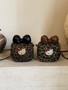 Túi Đeo Chéo Hình Mèo Họa Tiết Da Báo Nhẹ Dễ Thương Cho Trẻ Em Túi Du Lịch Nhỏ Cho Bé Gái Túi Xách Trẻ Em Túi Đeo Chéo Hoạt Hình Dễ Thương