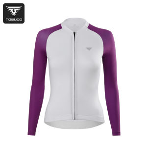 TOSUOD Spring Summer Cycling Jersey Breathable Quick-Drying Long-Sleeved Cycling Coat Sweat-Wicking Bicycle Sports Clothes