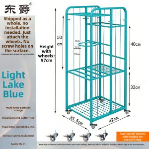 DONGJUE | Mobile Yoga Equipment Storage Rack