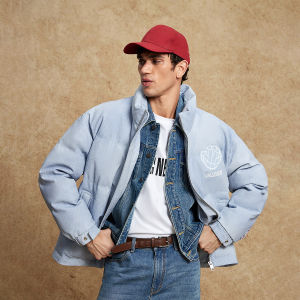 Jack Jones | Fashionable Letter Embroidery Stand Collar Mens Jacket