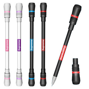 Calistouk 1PC 0.5mm Spinning Pen Creative Random Flash Rotating Gaming Gel Pen Writing Toys For Kids Students Gift Stationery