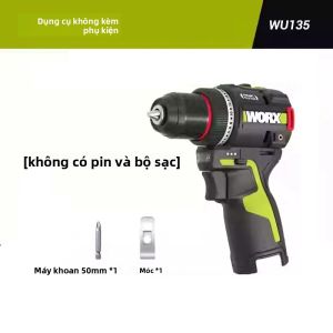 Máy Khoan Điện Không Dây WORX WU135 12V 50Nm 1800 Vòng/phút Ly Hợp Thông Minh Tự Động Dừng 2 Tốc Độ Điều Chỉnh Dùng Cho Gia Công Kim Loại Dụng Cụ Điện Gia Dụng