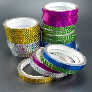 MNFT 3Pcs Holographic Fish Scale Tape Self-Adhesive Reflective Laser Sticker for Fishing Lure DIY Making Hard Bait Decoration