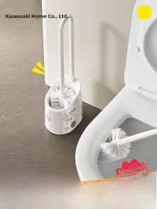 Kawasaki Magnetic Toilet Brush Set Long Handle High Aesthetic Value No Dead Angles for Home Use Durable Bathroom Cleaning Tool
