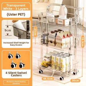 Multipurpose Movable Shelving Unit Gap Organizer