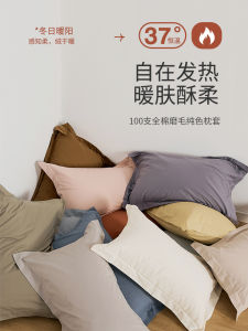 Pure Cotton Flannel Pillowcase Single/Duo Pack Home Use Single Person Pillowcase Simple Winter Design 48x74 Pillow Towel