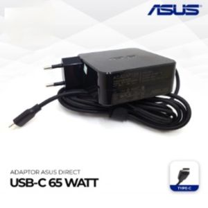 Adaptor Direct Asus Usb tipe type C 65 Watt Original